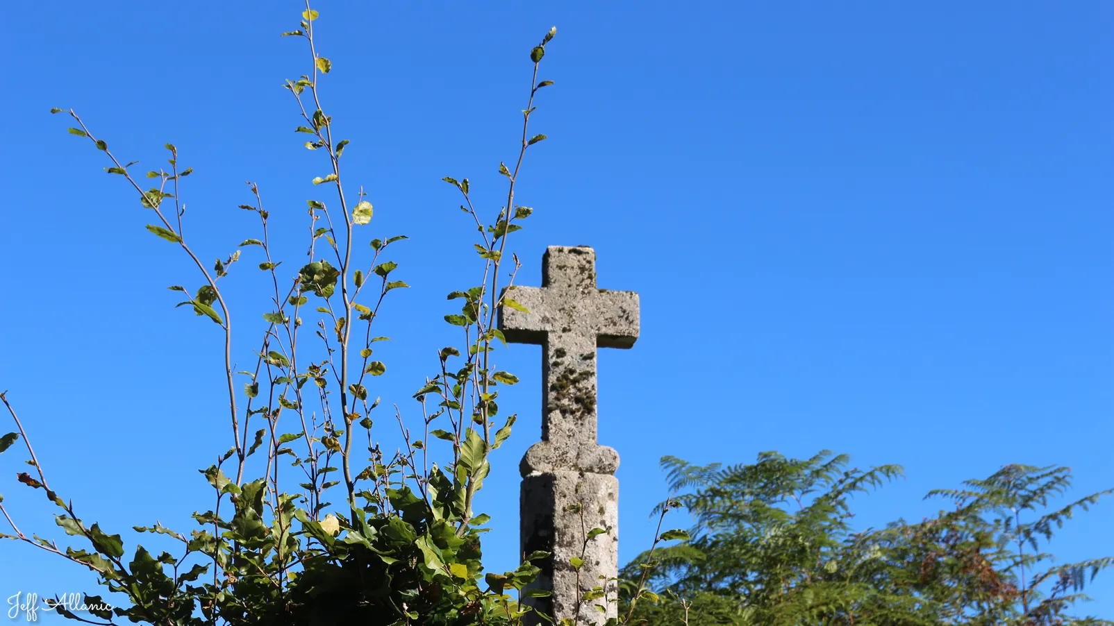 Corrèze découverte - Photo N° 1 - La croix du Bois de Tarnac - 19170 - Tarnac - Petit patrimoine - Quelques pas - Autour de vous