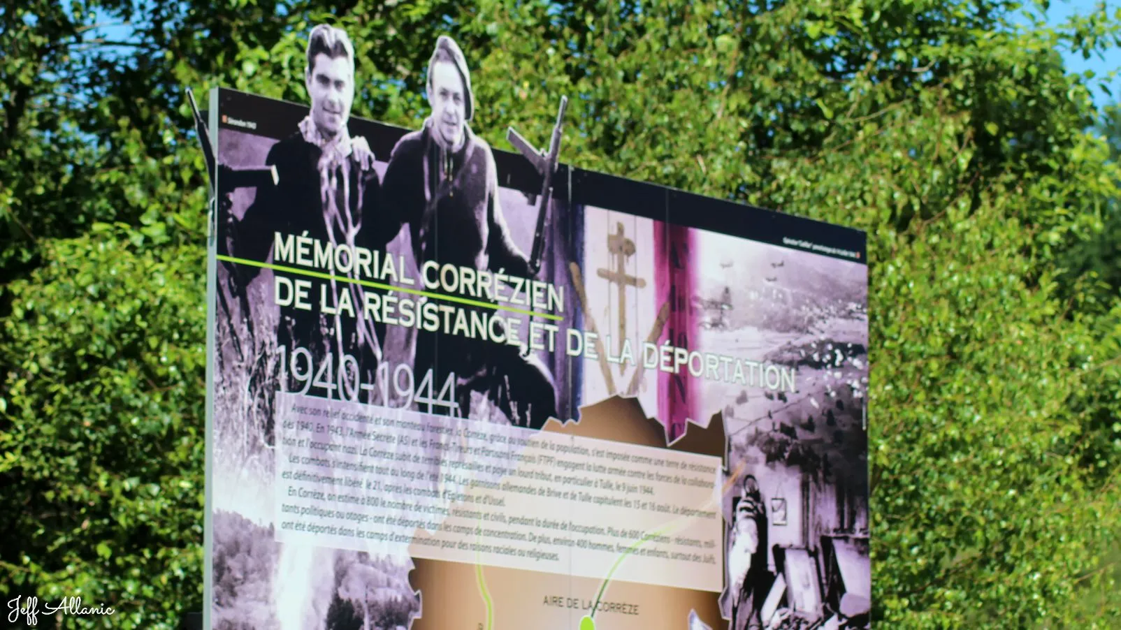 Corrèze découverte - Photo N° 2 - Le mémorial de la Résistance - 19800 - Vitrac-sur-Montane - Passages d'histoires - Quelques pas - Autour de vous